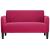 Canapea loveseat rosu vin 109 cm catifea GartenMobel Dekor