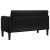 Canapea loveseat neagră 109 cm catifea GartenMobel Dekor