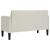 Canapea loveseat crem 109 cm catifea GartenMobel Dekor