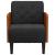 Canapea Scaun cu Cotiere Negru 55 cm Catifea GartenMobel Dekor