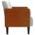 Canapea loveseat cu perne de sustinere gri deschis 110 cm GartenMobel Dekor