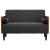 Canapea loveseat cu perne de suport negru 110 cm catifea GartenMobel Dekor