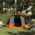Cabină cort de camping 4 persoane gri și portocaliu impermeabil GartenMobel Dekor
