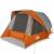 Cabină cort de camping 4 persoane gri și portocaliu impermeabil GartenMobel Dekor