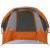 Cabină cort de camping 4 persoane gri și portocaliu impermeabil GartenMobel Dekor