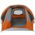 Cabină cort de camping 4 persoane gri și portocaliu impermeabil GartenMobel Dekor