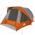 Cabină cort de camping 4 persoane gri și portocaliu impermeabil GartenMobel Dekor