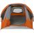 Cort de camping pentru 6 persoane, gri/portocaliu, impermeabil GartenMobel Dekor