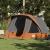 Cort de camping pentru 6 persoane, gri/portocaliu, impermeabil GartenMobel Dekor