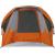 Cort de camping pentru 6 persoane, gri/portocaliu, impermeabil GartenMobel Dekor