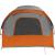 Cort de camping pentru 6 persoane, gri/portocaliu, impermeabil GartenMobel Dekor
