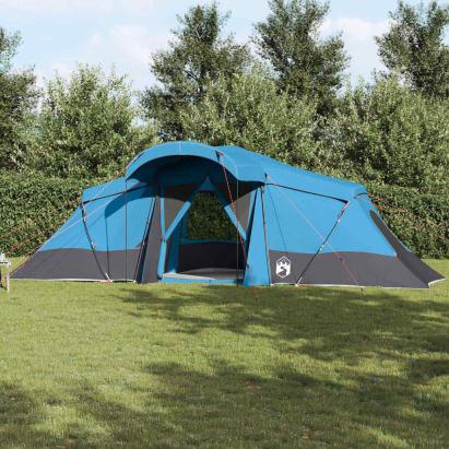 Cort de Familie cu acoperiș Albastru și Gri 721 x 335 x 212 cm GartenMobel Dekor