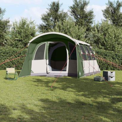 Cort de Familie cu acoperiș Verde și alb 576 x 325 x 213 cm GartenMobel Dekor