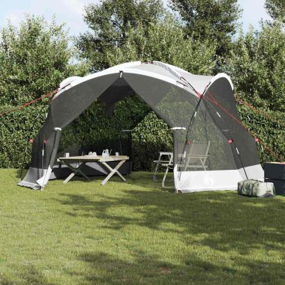 Cort cu plasă de țânțari cu acoperiș Gri 434 x 434 x 230 cm GartenMobel Dekor