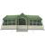 Cort de Familie cu acoperiș Verde și bej 622 x 295 x 238 cm GartenMobel Dekor