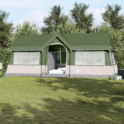 Cort de Familie cu acoperiș Verde și bej 622 x 295 x 238 cm GartenMobel Dekor