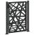 Poartă de grădină neagră 100x125 cm, oțel, design luminos GartenMobel Dekor
