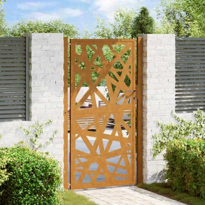 Poartă de grădină 100x200 cm, oțel rezistent la intemperii, design ușor GartenMobel Dekor