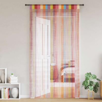 Perdele șir 2 buc Multicolor 140x250 cm GartenMobel Dekor