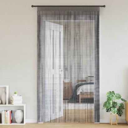 Perdele cu șnur, 2 buc., antracit, 140x250 cm GartenMobel Dekor