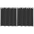Perdele Voile cu Oeje 2 buc Negru 140x140 cm GartenMobel Dekor