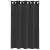 Perdele Voile cu Oeli 2 buc Negru 140x175 cm GartenMobel Dekor