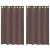 Perdele Voile cu Oelii 2 buc Maro 140x175 cm GartenMobel Dekor