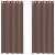 Perdele Voile cu Oelii 2 buc Maro 140x245 cm GartenMobel Dekor