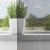 Perdele voal cu bucle 2 buc Gri închis 140x225 cm GartenMobel Dekor