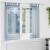 Perdele Voile cu Bucle 2 buc Albastru Regal 140x140 cm GartenMobel Dekor