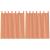 Perdele Voile cu Bucle 2 buc Terracota 140x140 cm GartenMobel Dekor