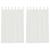 Perdele Voile cu Bucle 2 buc Alb 140x175 cm GartenMobel Dekor