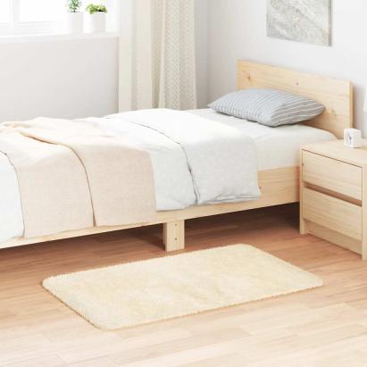 Covor shaggy cu pom înalt, NAVARRA, crem, 60x100 cm, poliester GartenMobel Dekor