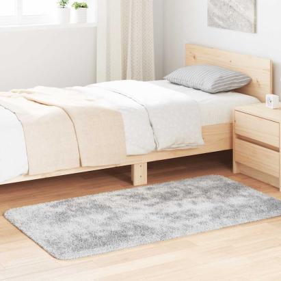 Covor shaggy cu pom înalt, NAVARRA, gri argintiu, 80x150 cm GartenMobel Dekor