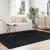 Covor shaggy cu pom înalt, NAVARRA, negru, 160x230cm, poliester GartenMobel Dekor