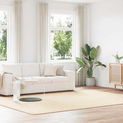 Covor shaggy cu pom înalt, NAVARRA, crem, 240x340 cm, poliester GartenMobel Dekor