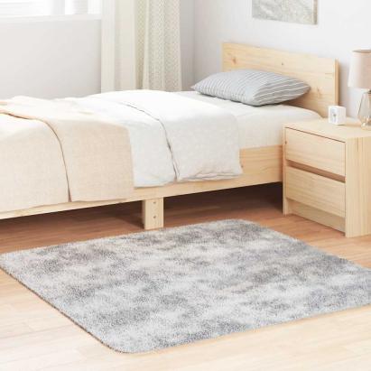 Covor shaggy cu pom înalt, NAVARRA, gri argintiu, 120x120 cm GartenMobel Dekor