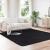 Covor shaggy cu pom înalt, NAVARRA, negru, 240x240cm, poliester GartenMobel Dekor