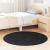 Covor shaggy cu pom înalt, NAVARRA, negru, 120x120cm, poliester GartenMobel Dekor