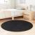 Covor shaggy cu pom înalt, NAVARRA, negru, 120x120cm, poliester GartenMobel Dekor