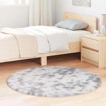 Covor shaggy cu pom înalt, NAVARRA, gri argintiu, 120x120 cm GartenMobel Dekor
