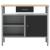 Banc de lucru cu sertar cu raft Negru și Gri 100 x 55 x 85 cm GartenMobel Dekor