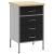Banc de lucru cu sertar Negru și Gri 50 x 55 x 85 cm GartenMobel Dekor