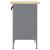 Banc de lucru cu sertar cu blocare Negru și Gri 50 x 55 x 85 cm GartenMobel Dekor