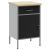 Banc de lucru cu sertar cu blocare Negru și Gri 50 x 55 x 85 cm GartenMobel Dekor