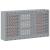 Dulap pentru unelte cu raft Roșu și gri 100 x 20 x 55 cm GartenMobel Dekor