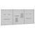 Panou de Perete pentru Unelte 3 pcs Gri 150 x 1 x 60 cm GartenMobel Dekor