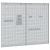 Panou de Perete pentru Unelte 2 pcs Gri 100 x 1 x 80 cm GartenMobel Dekor