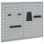 Panou de Perete pentru Unelte 2 pcs Gri 100 x 1 x 80 cm GartenMobel Dekor