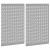 Panou de Perete pentru Unelte 2 pcs Gri 100 x 1 x 80 cm GartenMobel Dekor